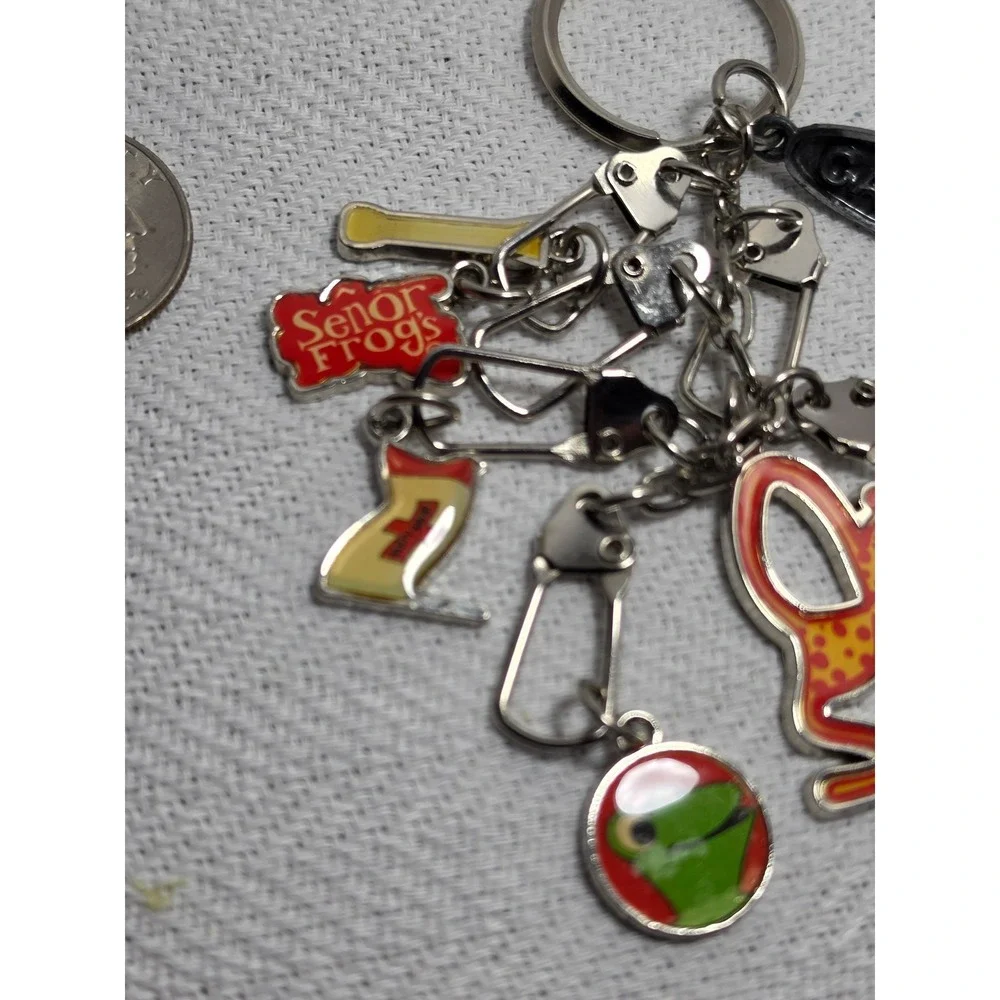 Senor Frog's branded souvenir keychain from Cancun, likely produced in the 1990s